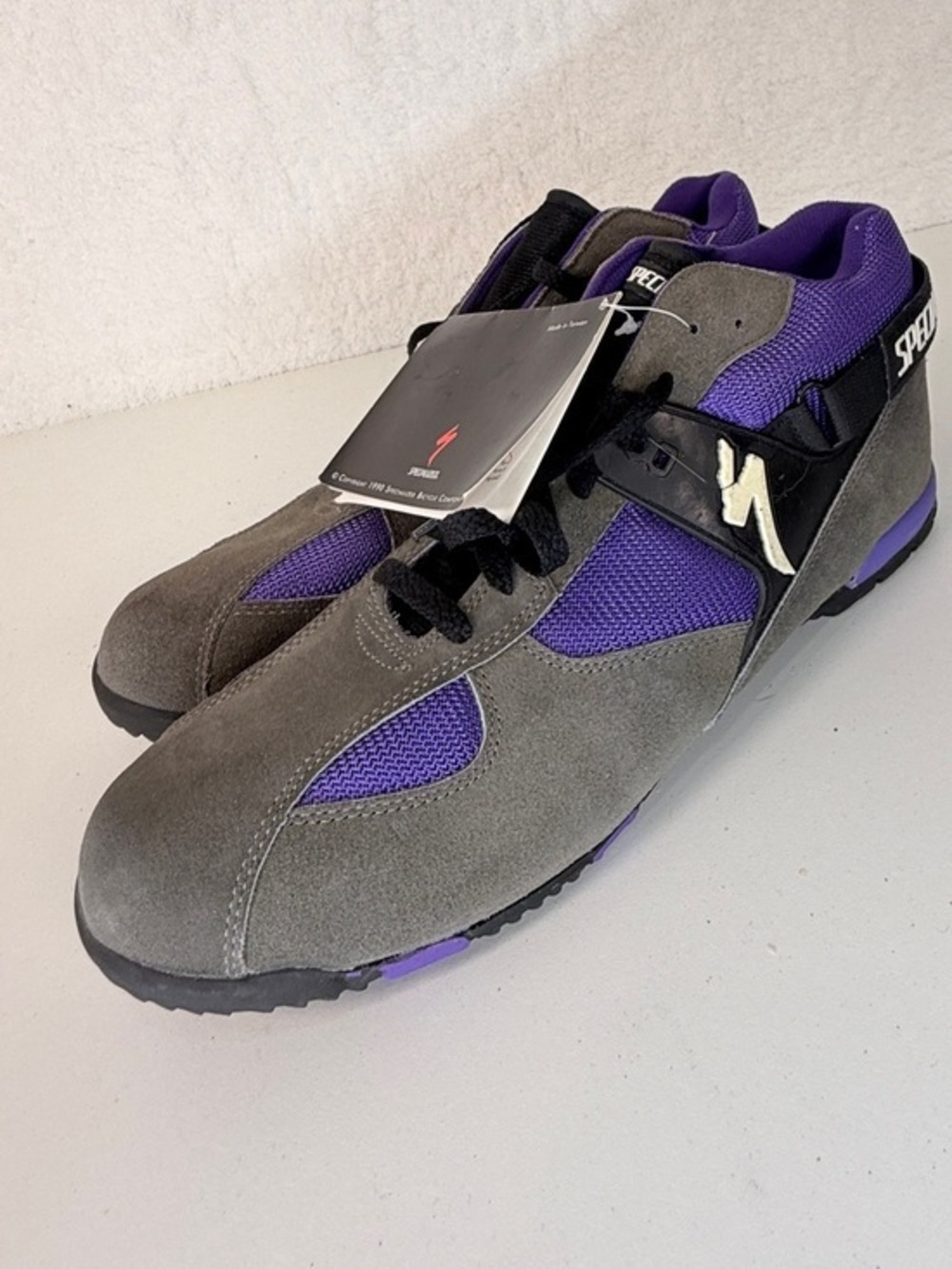 Specialized Trailforce Vintage MTB Cycling Shoes EU 46 90s Gray Purple size 11.5